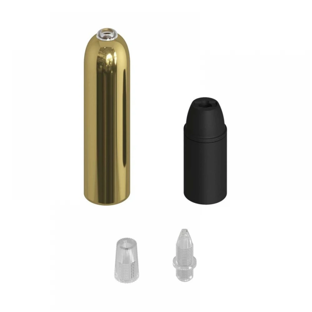 Ντουί Ε14 Μεταλλικό P-Light, Με Στήριγμα Καλωδίου Χρυσό - Creative Cables