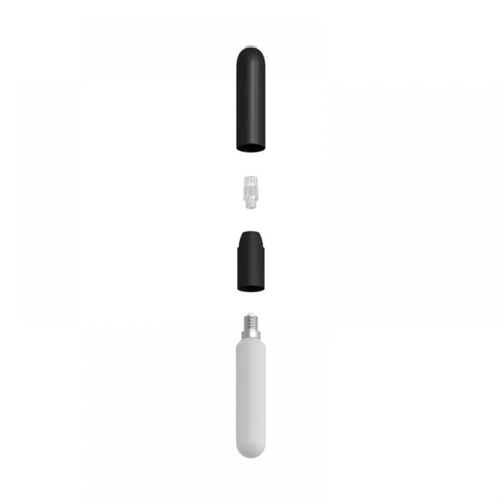 Ντουί Ε14 Μεταλλικό P-Light, Με Στήριγμα Καλωδίου Μαύρο - Creative Cables