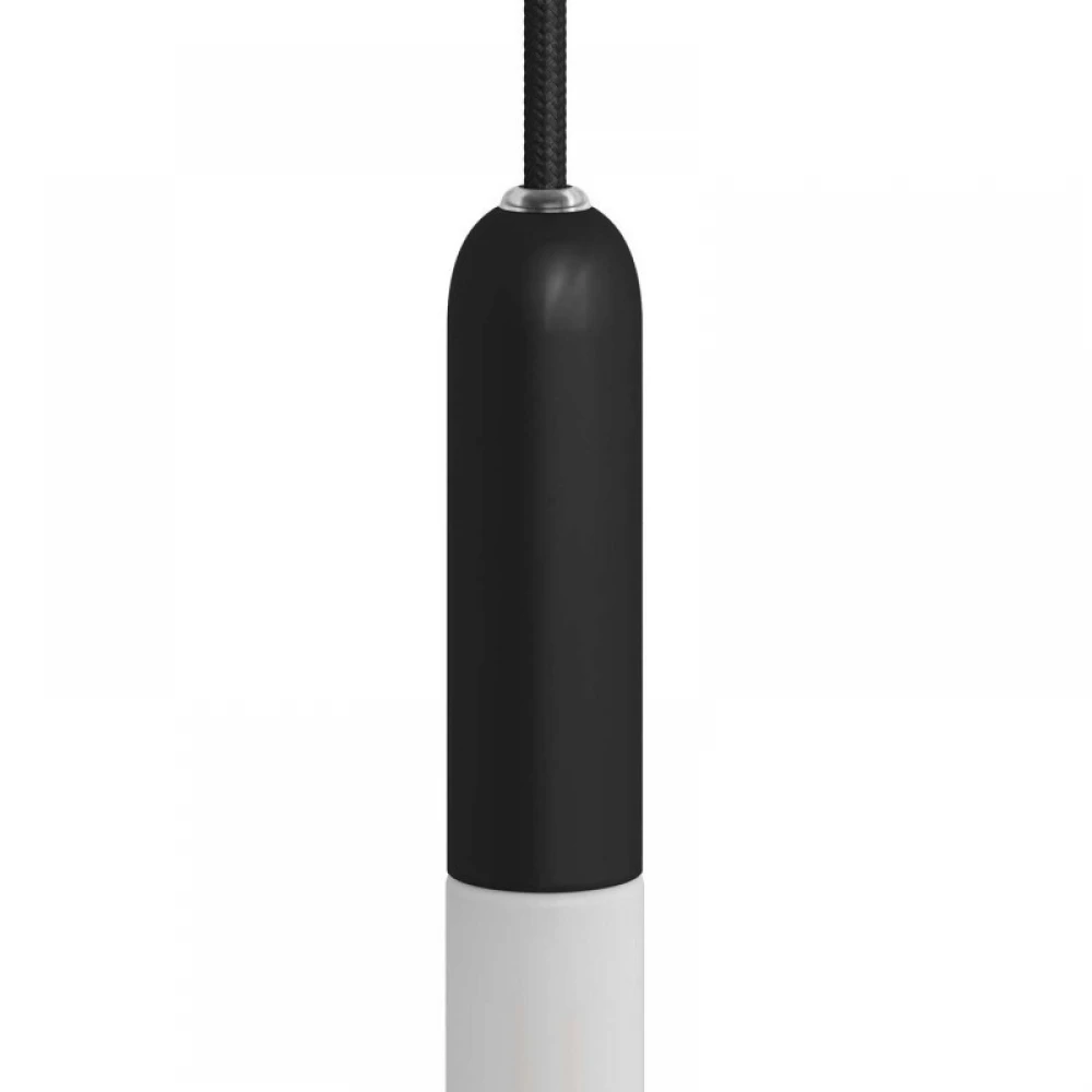 Ντουί Ε14 Μεταλλικό P-Light, Με Στήριγμα Καλωδίου Μαύρο - Creative Cables