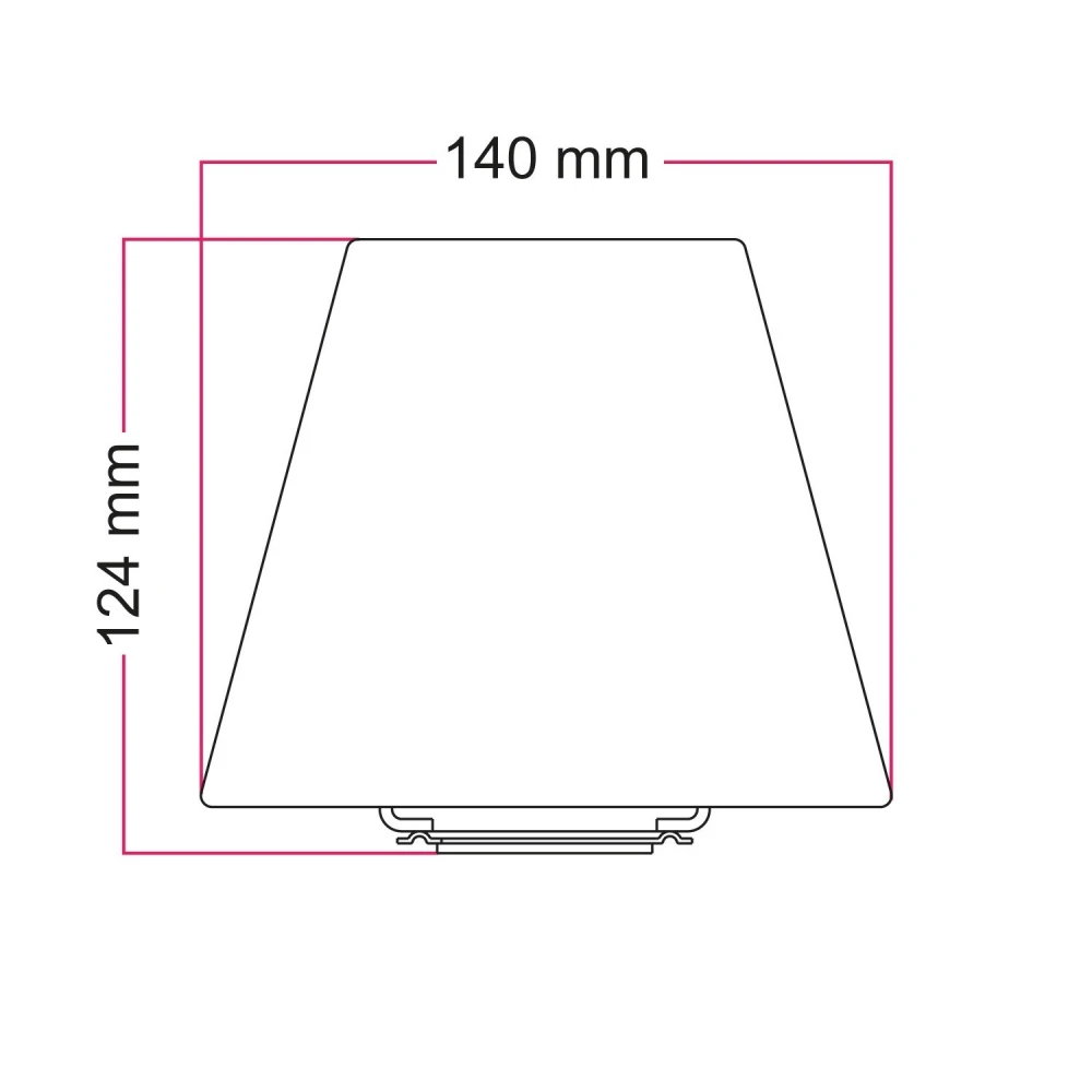 Αμπαζούρ Υφασμάτινο Impero Mini E27 για πορτατίφ ή απλίκα τοίχου - Κρεμ - Creative Cables