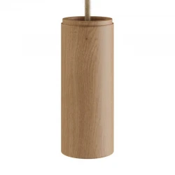 Κρεμαστό Ξύλινο Σποτ Σωληνωτό Tub-E14 με Ξύλο - Made in Italy - Creative Cables