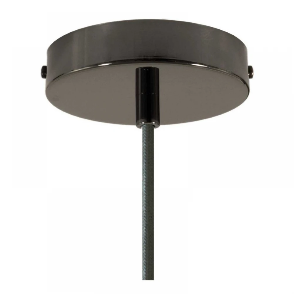 Κρεμαστό Φωτιστικό Με Υφασμάτινο Καλώδιο και Κεραμικό Καπέλο Κύπελλο  - Σκουριά - Λευκό - Made in Italy - Creative Cables