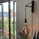 Ντουί Θερμοπλαστικό Ε27 με διακόπτη Μαύρο - Creative Cables