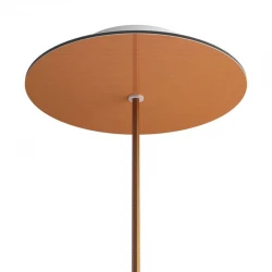 Ροζέτα Rose-One 200mm Στρογγυλή με 1 Τρύπα Σε Χάλκινο Ματ Dibond Σχέδιο - Creative Cables