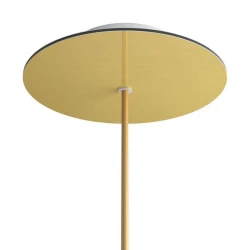 Ροζέτα Rose-One 200mm Στρογγυλή με 1 Τρύπα Σε Χρυσό Ματ Dibond Σχέδιο - Creative Cables