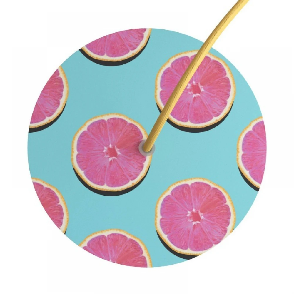 Ροζέτα Rose-One 200mm Στρογγυλή με 1 Τρύπα Σε Πορτοκάλια Σχέδιο - Creative Cables