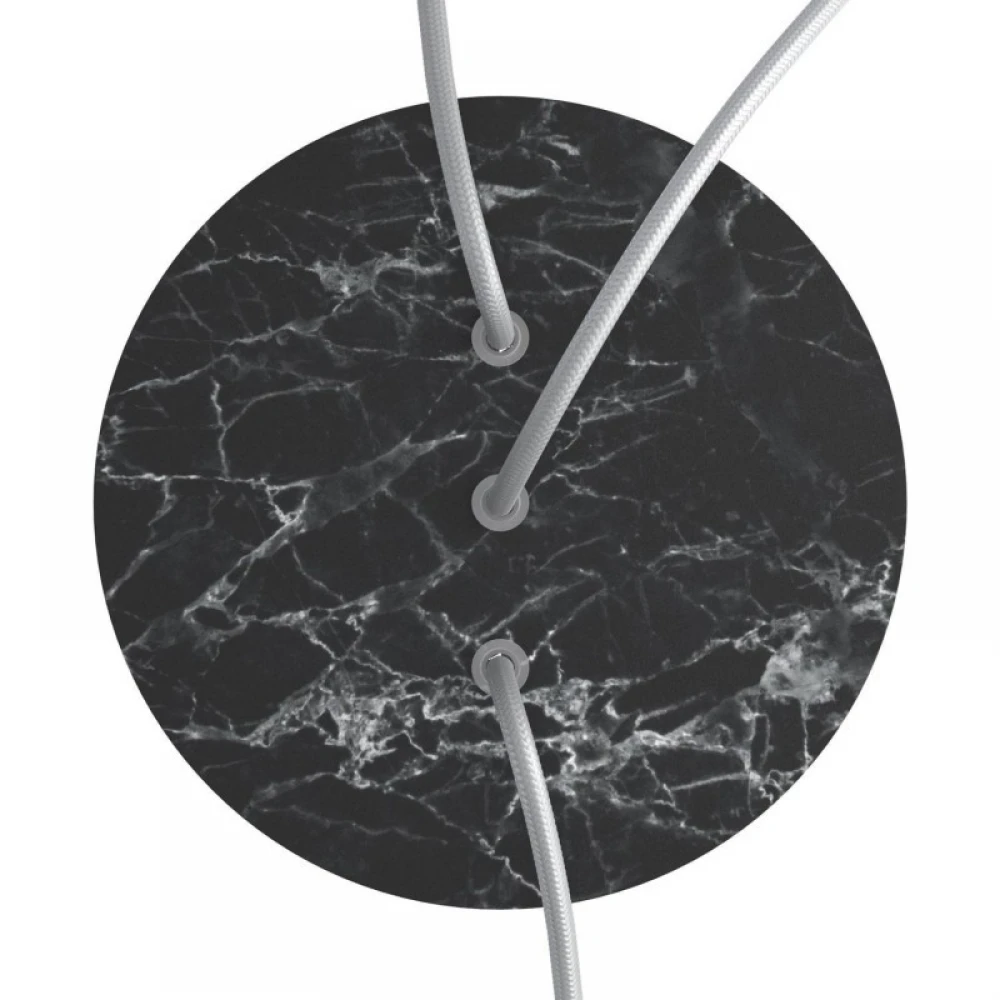 Ροζέτα Rose-One 200mm Στρογγυλή με 3 Τρύπες Στην Σειρά και 4 πλαϊνές τρύπες Σε Διάφορα Σχέδια - Creative Cables