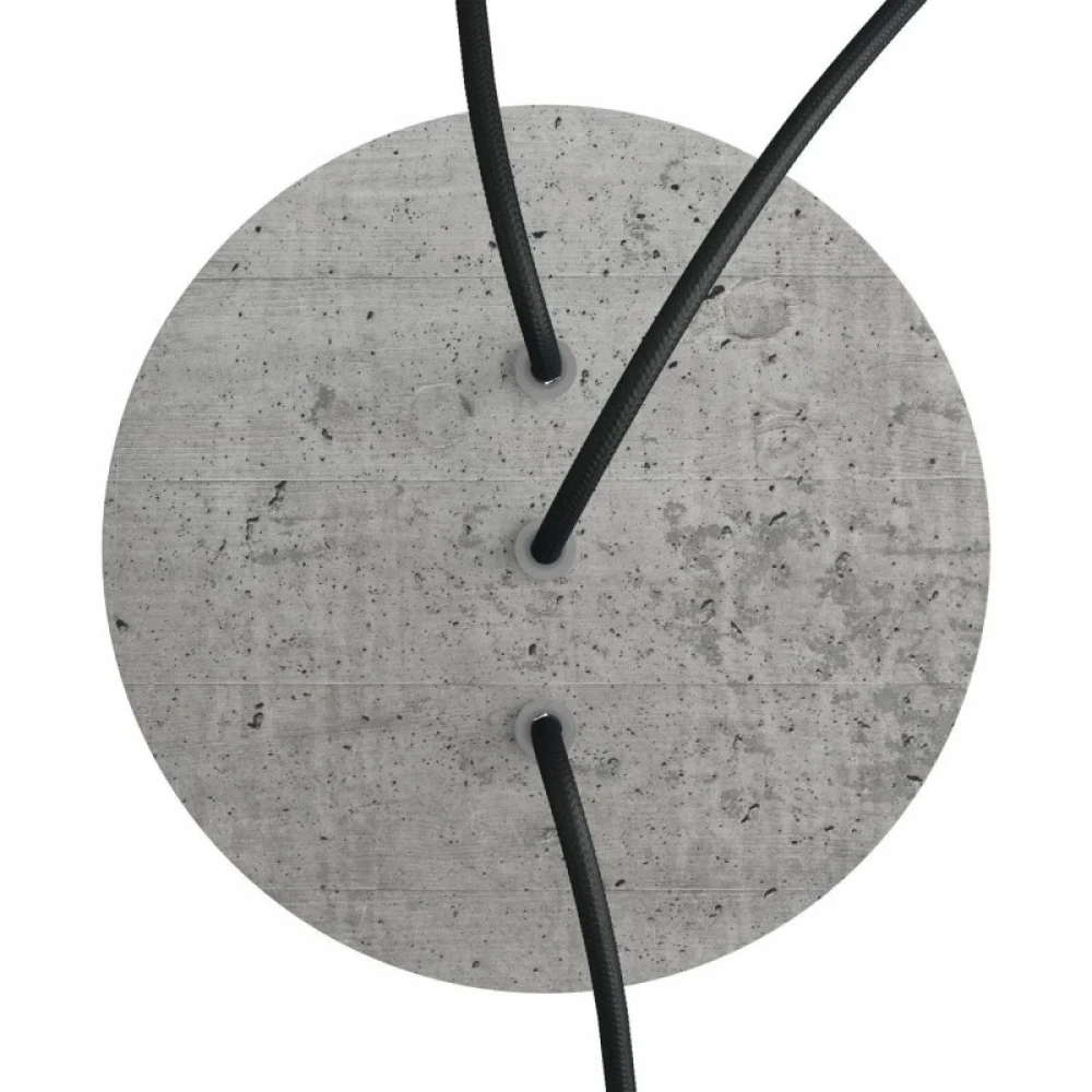 Ροζέτα Rose-One 200mm Στρογγυλή με 3 Τρύπες Στην Σειρά και 4 πλαϊνές τρύπες Σε Διάφορα Σχέδια - Creative Cables