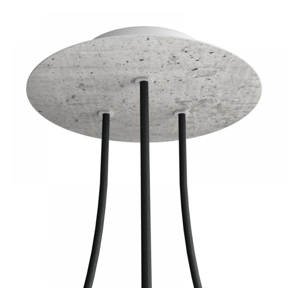 Ροζέτα Rose-One 200mm Στρογγυλή με 3 Τρύπες Σε Διάφορα Σχέδια - Creative Cables