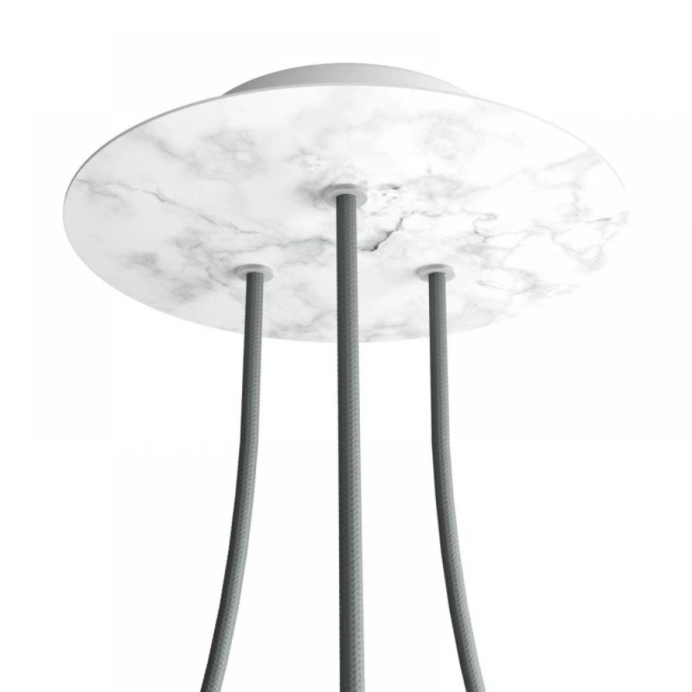 Ροζέτα Rose-One 200mm Στρογγυλή με 3 Τρύπες Σε Διάφορα Σχέδια - Creative Cables