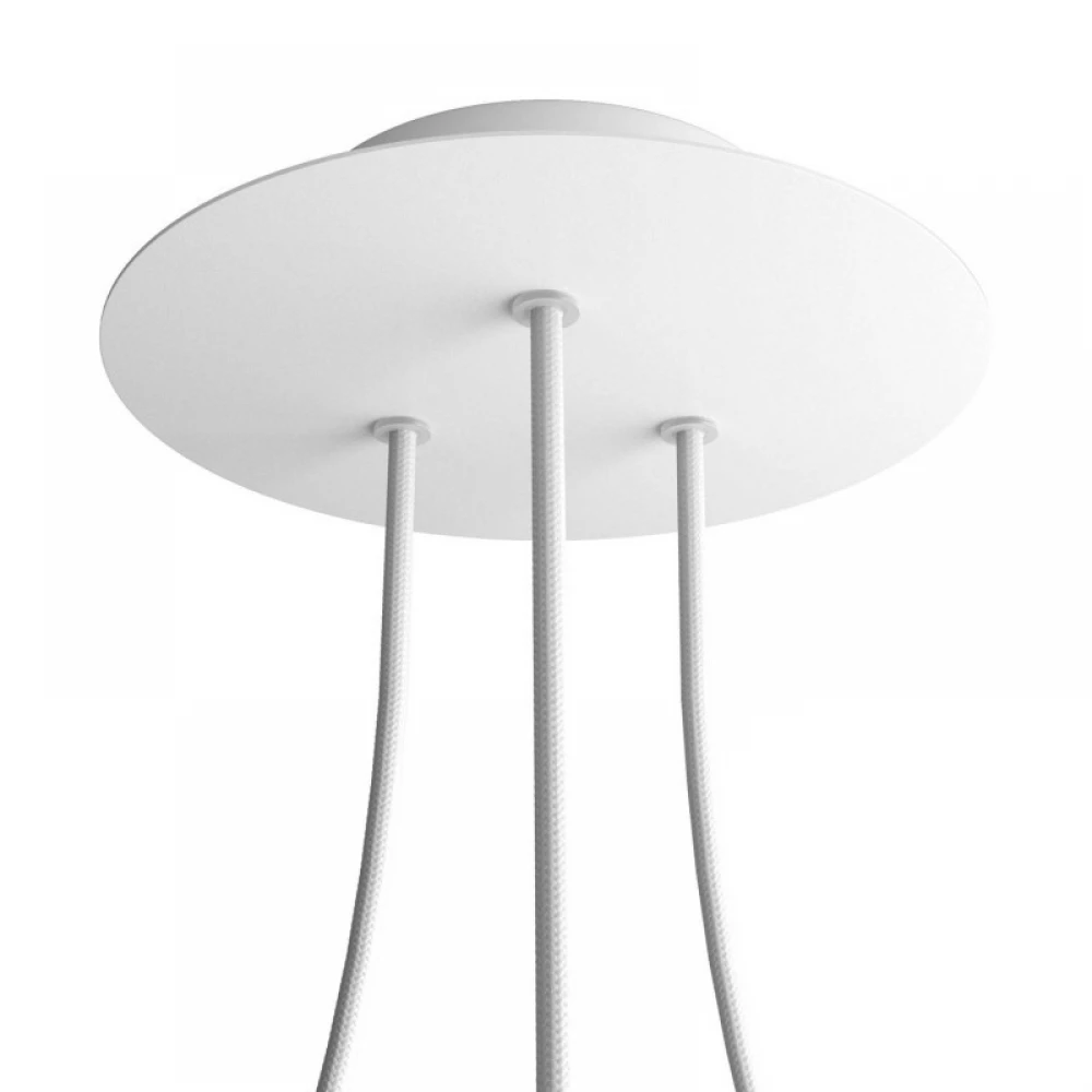 Ροζέτα Rose-One 200mm Στρογγυλή με 3 Τρύπες Σε Διάφορα Σχέδια - Creative Cables