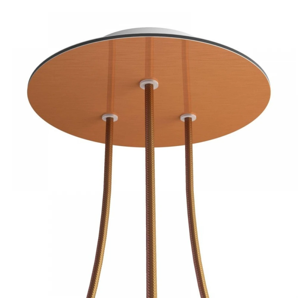 Ροζέτα Rose-One 200mm Στρογγυλή με 3 Τρύπες Σε Διάφορα Σχέδια - Creative Cables