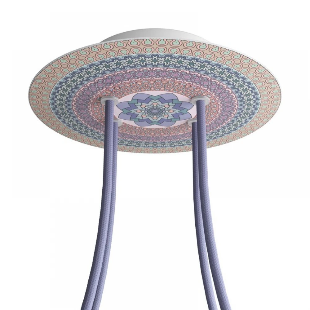 Ροζέτα Rose-One 200mm Στρογγυλή με 4 Τρύπες Σε Διάφορα Σχέδια - Creative Cables