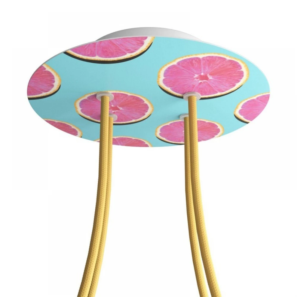 Ροζέτα Rose-One 200mm Στρογγυλή με 4 Τρύπες Σε Διάφορα Σχέδια - Creative Cables