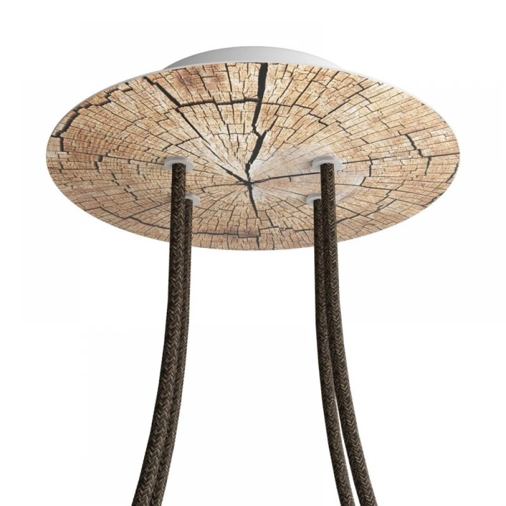 Ροζέτα Rose-One 200mm Στρογγυλή με 4 Τρύπες Σε Διάφορα Σχέδια - Creative Cables