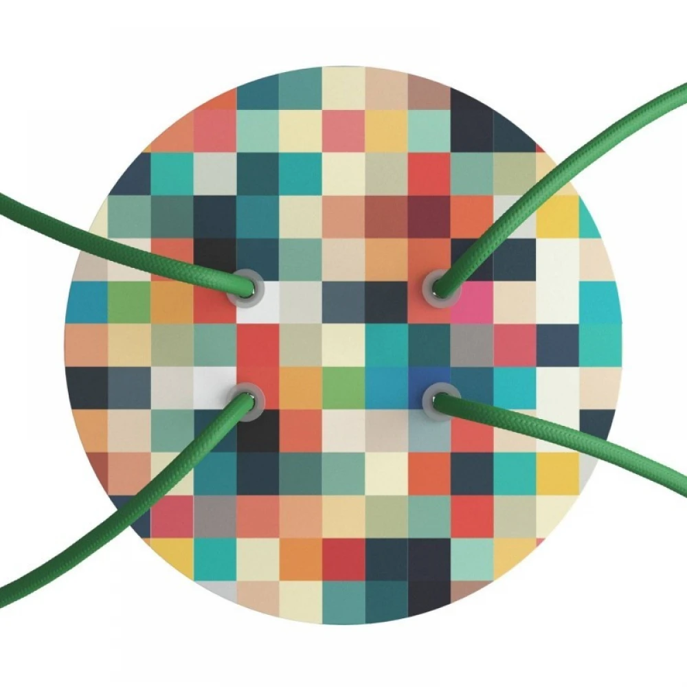 Ροζέτα Rose-One 200mm Στρογγυλή με 4 Τρύπες Σε Διάφορα Σχέδια - Creative Cables