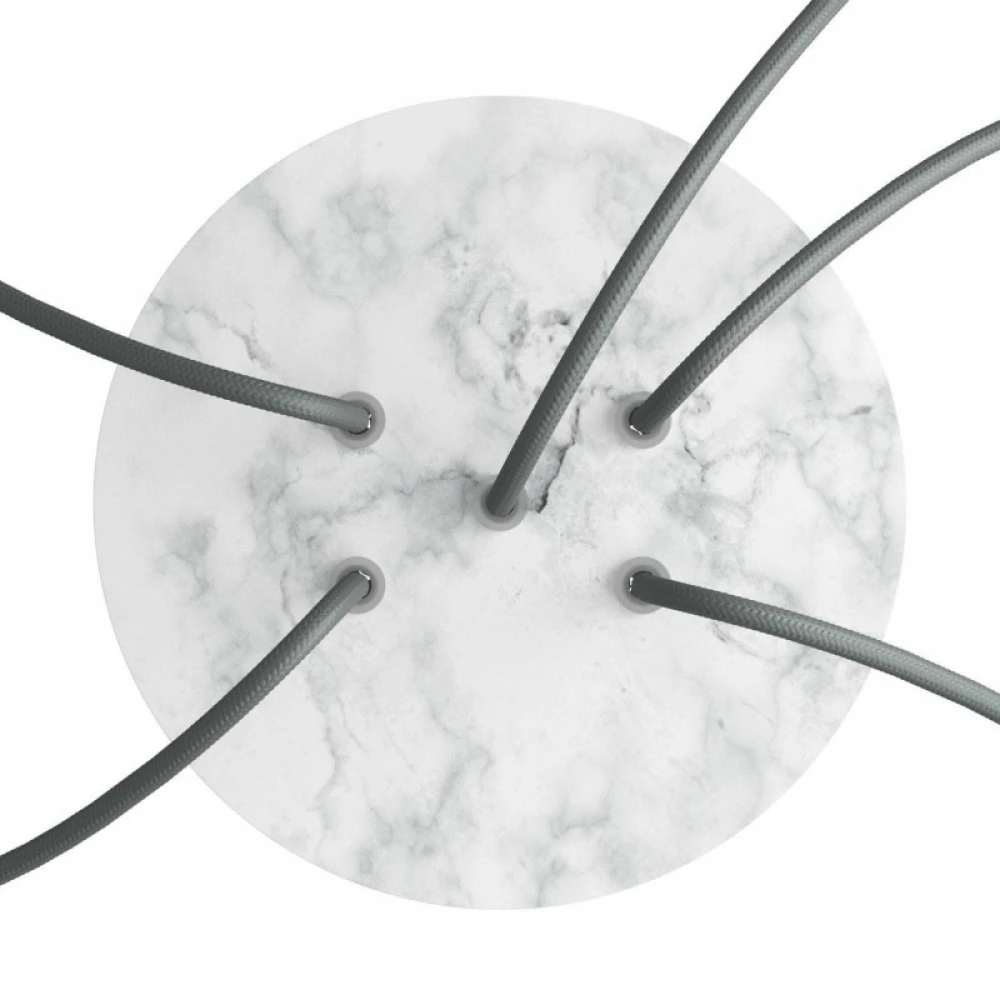 Ροζέτα Rose-One 200mm Στρογγυλή με 5 Τρύπες Σε Διάφορα Σχέδια - Creative Cables