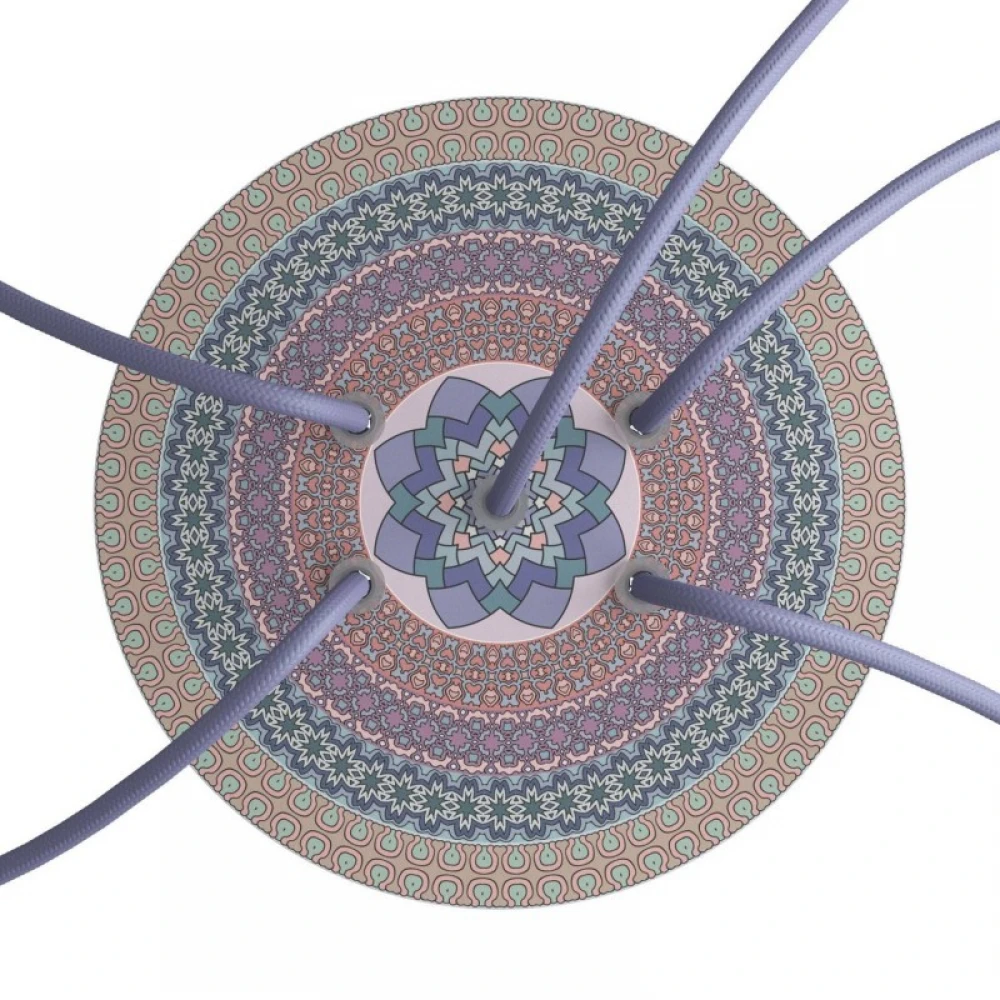 Ροζέτα Rose-One 200mm Στρογγυλή με 5 Τρύπες Σε Διάφορα Σχέδια - Creative Cables