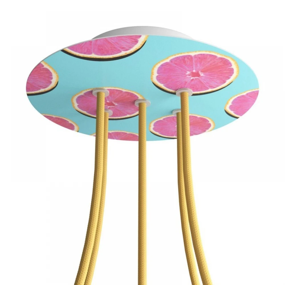 Ροζέτα Rose-One 200mm Στρογγυλή με 5 Τρύπες Σε Διάφορα Σχέδια - Creative Cables