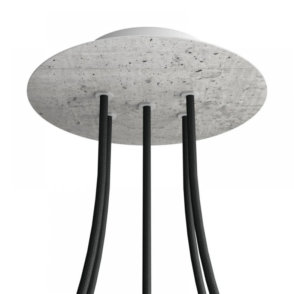 Ροζέτα Rose-One 200mm Στρογγυλή με 5 Τρύπες Σε Διάφορα Σχέδια - Creative Cables