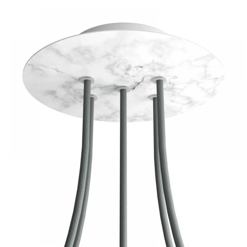 Ροζέτα Rose-One 200mm Στρογγυλή με 5 Τρύπες Σε Διάφορα Σχέδια - Creative Cables