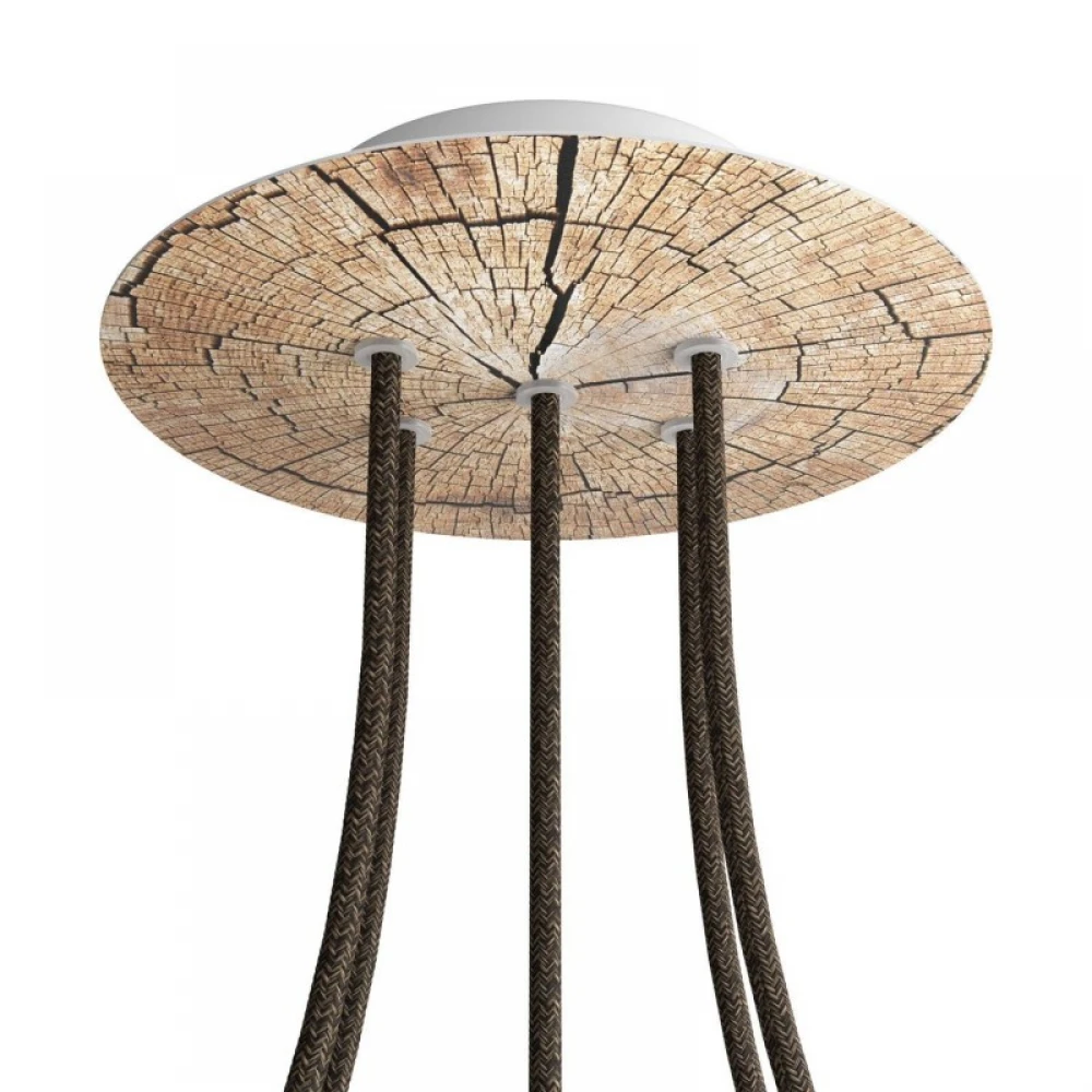 Ροζέτα Rose-One 200mm Στρογγυλή με 5 Τρύπες Σε Διάφορα Σχέδια - Creative Cables