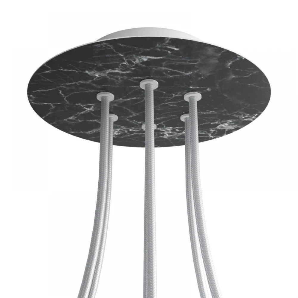 Ροζέτα Rose-One 200mm Στρογγυλή με 6 Τρύπες Σε Διάφορα Σχέδια - Creative Cables