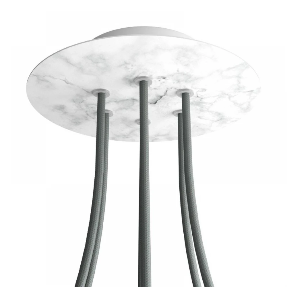 Ροζέτα Rose-One 200mm Στρογγυλή με 6 Τρύπες Σε Διάφορα Σχέδια - Creative Cables