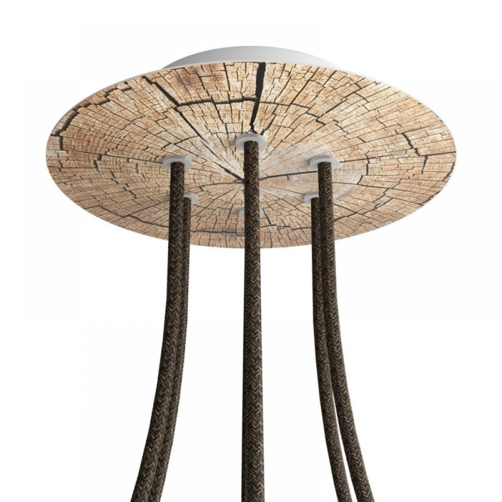 Ροζέτα Rose-One 200mm Στρογγυλή με 6 Τρύπες Σε Διάφορα Σχέδια - Creative Cables