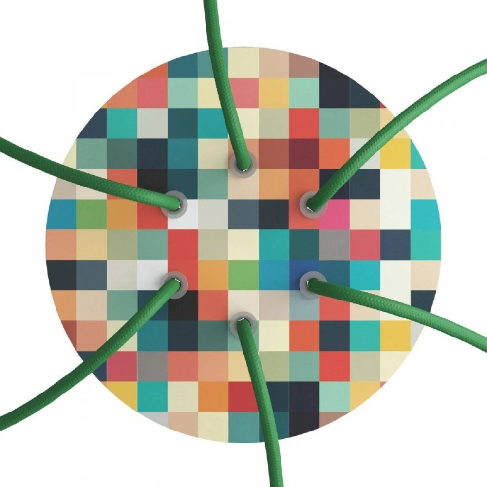 Ροζέτα Rose-One 200mm Στρογγυλή με 6 Τρύπες Σε Διάφορα Σχέδια - Creative Cables