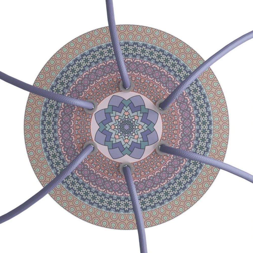 Ροζέτα Rose-One 200mm Στρογγυλή με 6 Τρύπες Σε Διάφορα Σχέδια - Creative Cables