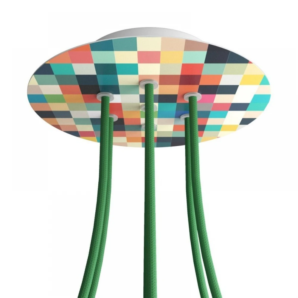 Ροζέτα Rose-One 200mm Στρογγυλή με 7 Τρύπες Σε Διάφορα Σχέδια - Creative Cables