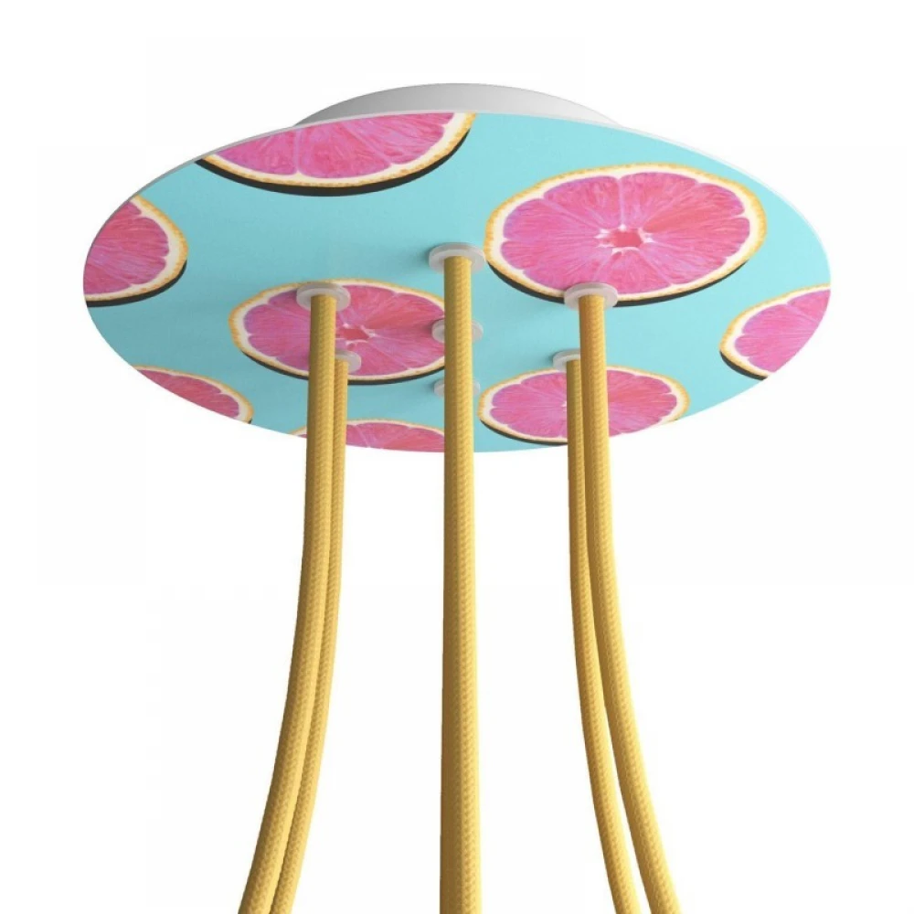 Ροζέτα Rose-One 200mm Στρογγυλή με 7 Τρύπες Σε Διάφορα Σχέδια - Creative Cables