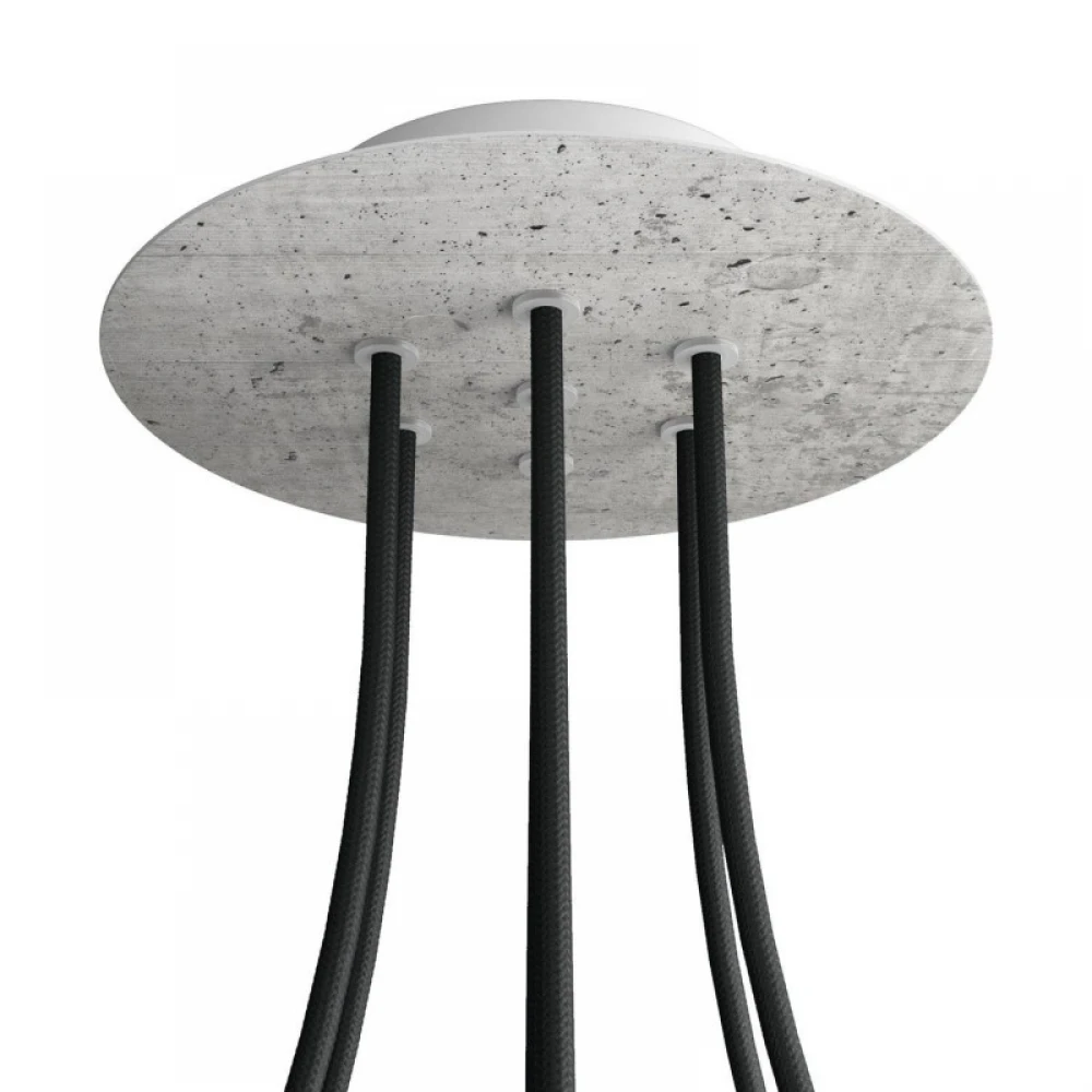 Ροζέτα Rose-One 200mm Στρογγυλή με 7 Τρύπες Σε Διάφορα Σχέδια - Creative Cables