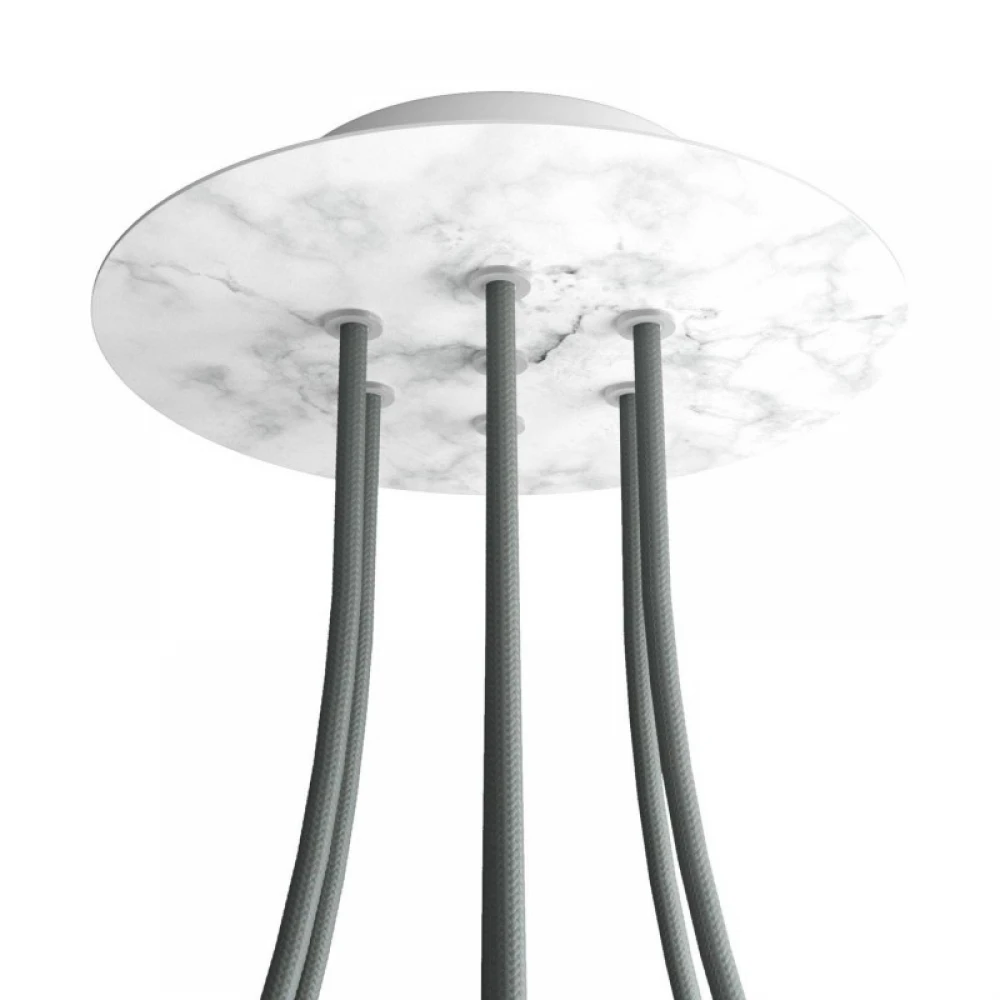 Ροζέτα Rose-One 200mm Στρογγυλή με 7 Τρύπες Σε Διάφορα Σχέδια - Creative Cables