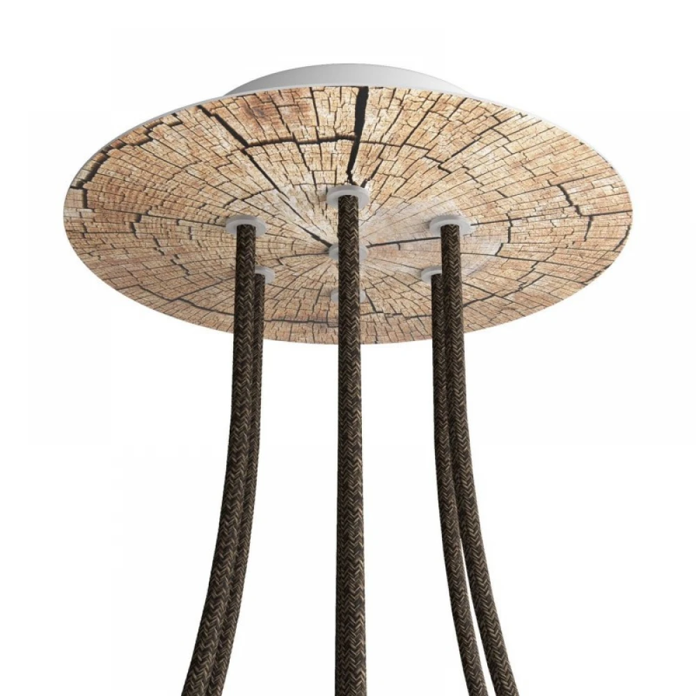 Ροζέτα Rose-One 200mm Στρογγυλή με 7 Τρύπες Σε Διάφορα Σχέδια - Creative Cables