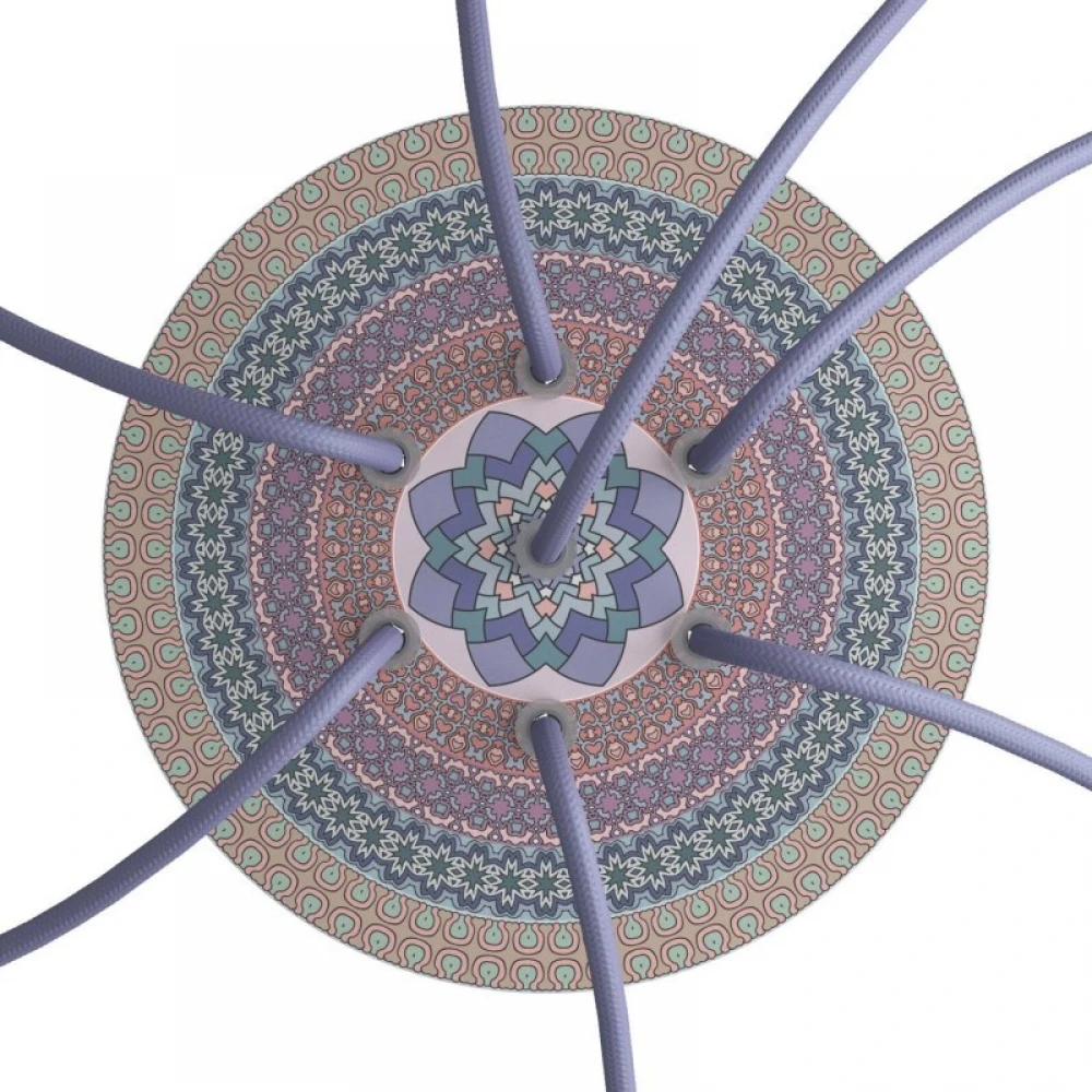 Ροζέτα Rose-One 200mm Στρογγυλή με 7 Τρύπες Σε Διάφορα Σχέδια - Creative Cables