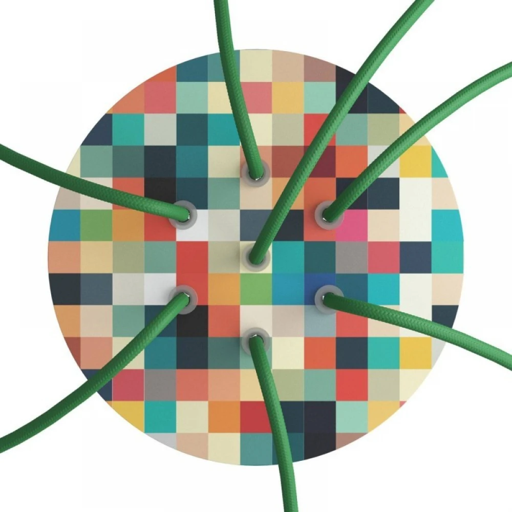 Ροζέτα Rose-One 200mm Στρογγυλή με 7 Τρύπες Σε Διάφορα Σχέδια - Creative Cables