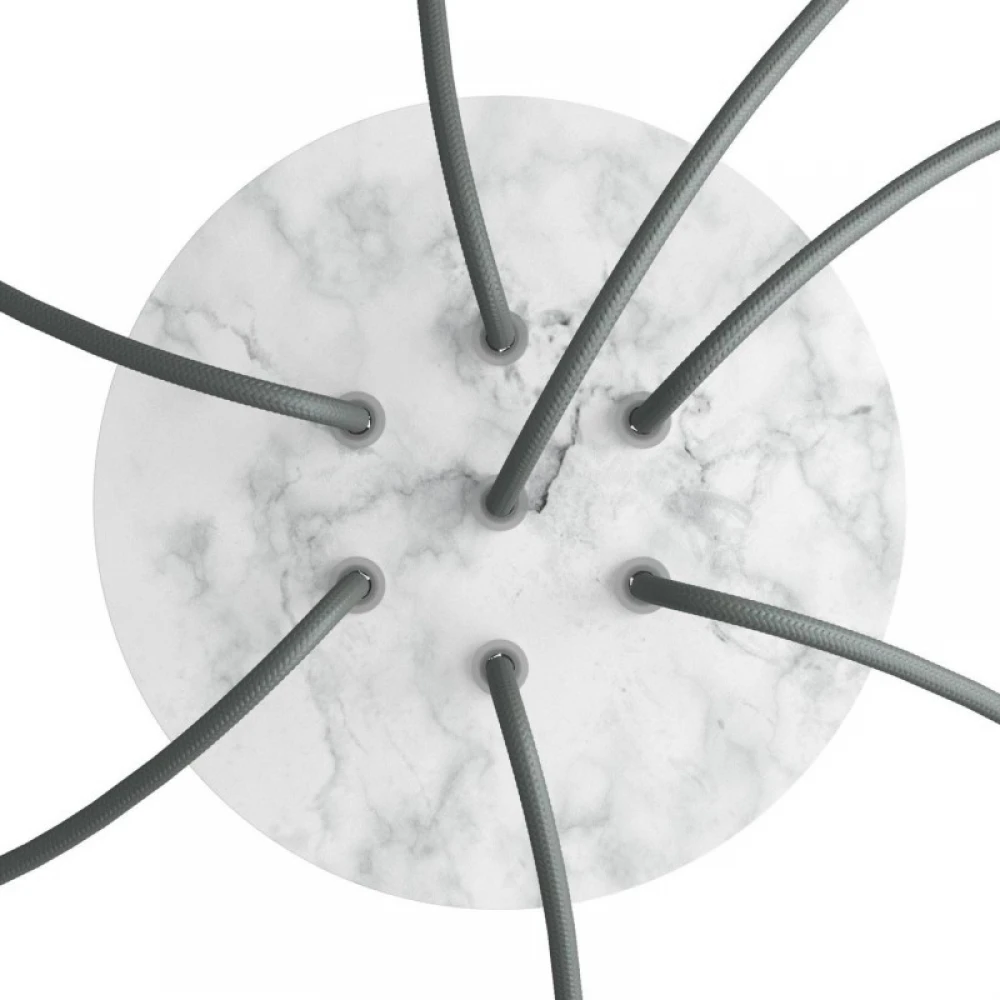 Ροζέτα Rose-One 200mm Στρογγυλή με 7 Τρύπες Σε Διάφορα Σχέδια - Creative Cables