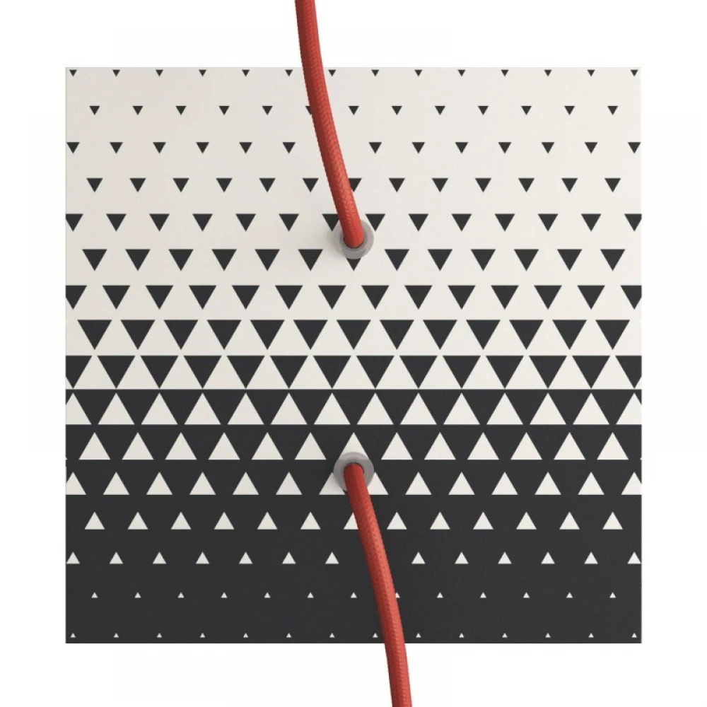 Ροζέτα Rose-One 200mm Τετράγωνη με 2 Τρύπες Σε Διάφορα Σχέδια - Creative Cables