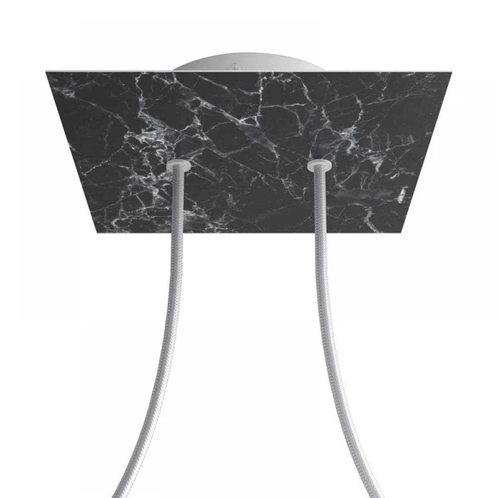 Ροζέτα Rose-One 200mm Τετράγωνη με 2 Τρύπες Σε Διάφορα Σχέδια - Creative Cables