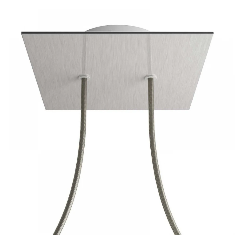 Ροζέτα Rose-One 200mm Τετράγωνη με 2 Τρύπες Σε Διάφορα Σχέδια - Creative Cables