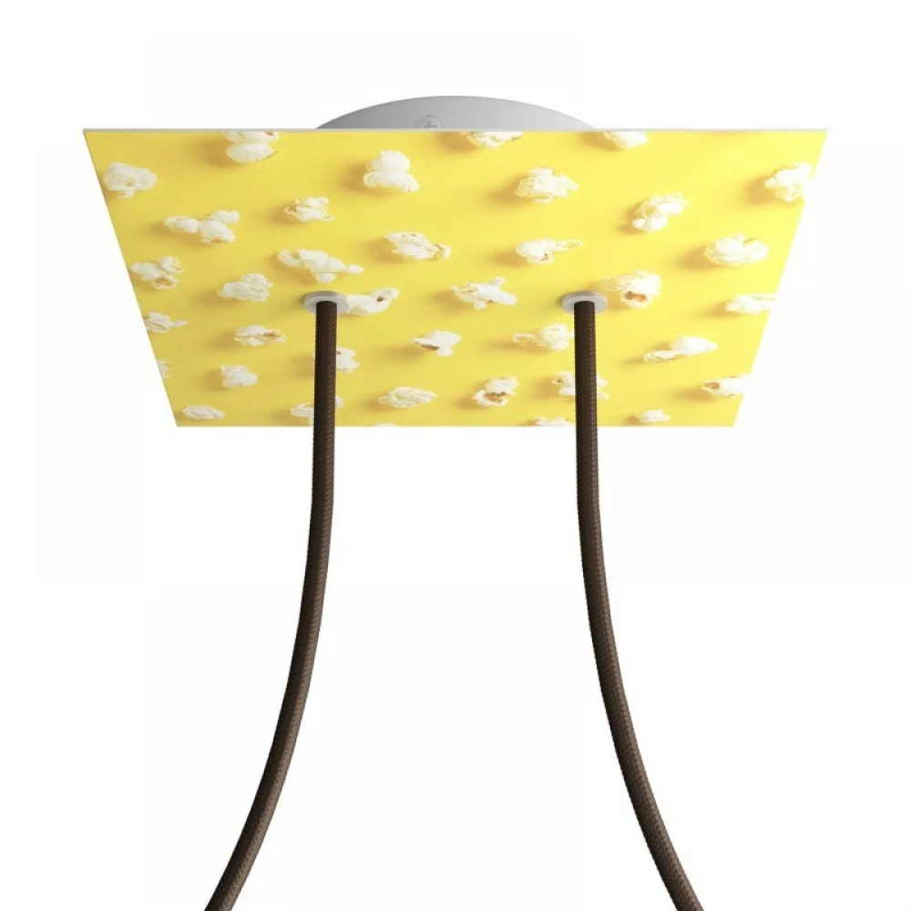 Ροζέτα Rose-One 200mm Τετράγωνη με 2 Τρύπες Σε Διάφορα Σχέδια - Creative Cables