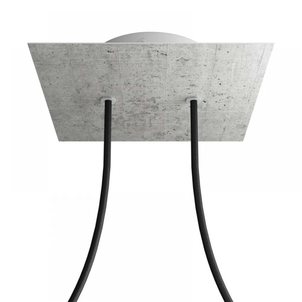 Ροζέτα Rose-One 200mm Τετράγωνη με 2 Τρύπες Σε Διάφορα Σχέδια - Creative Cables