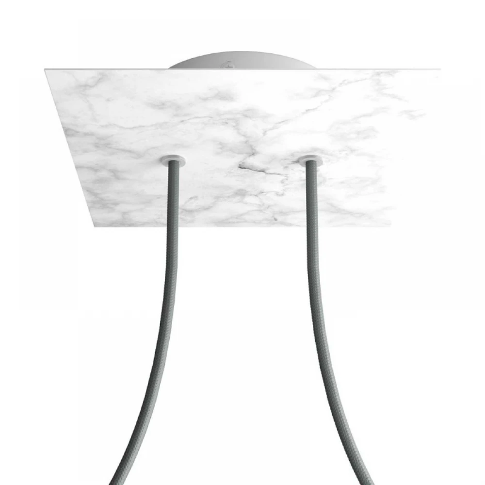 Ροζέτα Rose-One 200mm Τετράγωνη με 2 Τρύπες Σε Διάφορα Σχέδια - Creative Cables