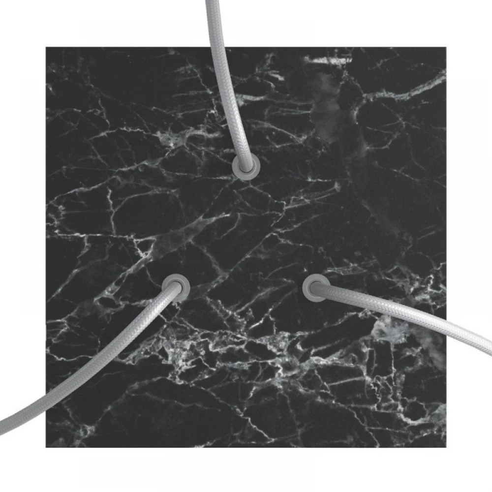 Ροζέτα Rose-One 200mm Τετράγωνη με 3 Τρύπες Σε Διάφορα Σχέδια - Creative Cables