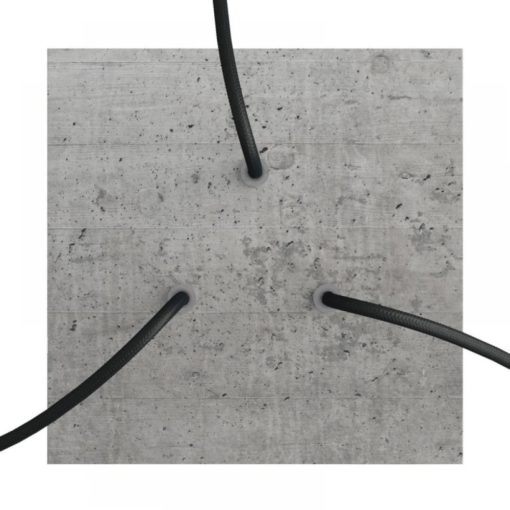 Ροζέτα Rose-One 200mm Τετράγωνη με 3 Τρύπες Σε Διάφορα Σχέδια - Creative Cables