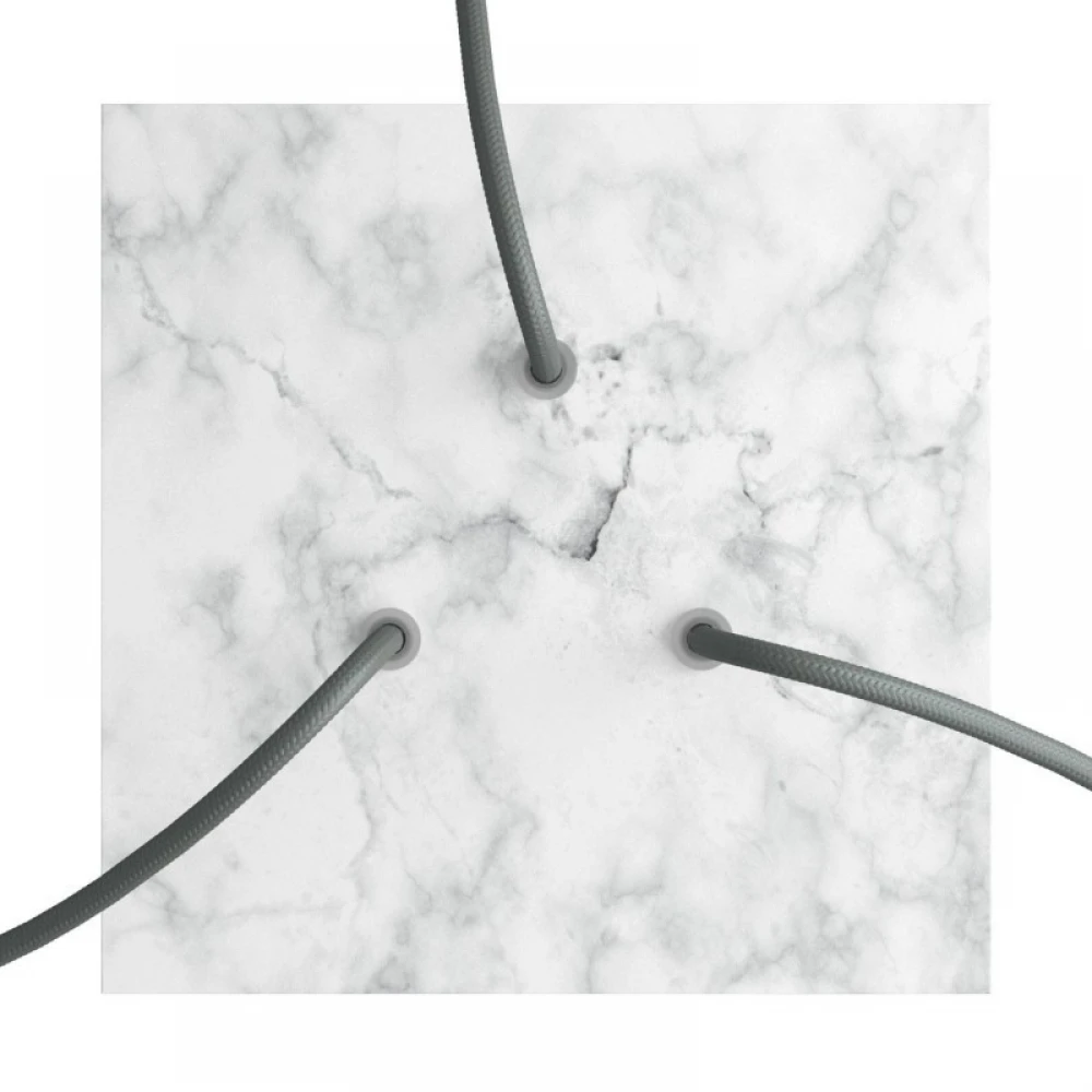 Ροζέτα Rose-One 200mm Τετράγωνη με 3 Τρύπες Σε Διάφορα Σχέδια - Creative Cables