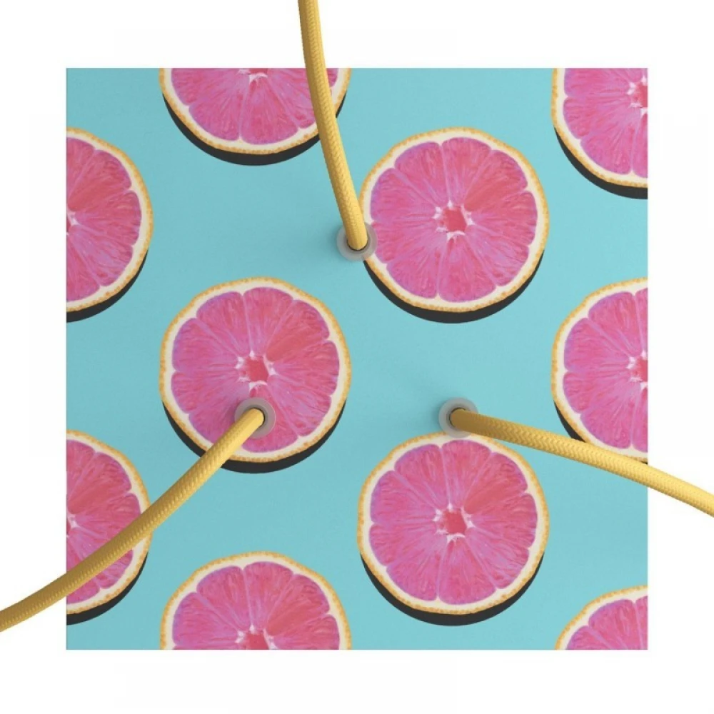 Ροζέτα Rose-One 200mm Τετράγωνη με 3 Τρύπες Σε Διάφορα Σχέδια - Creative Cables