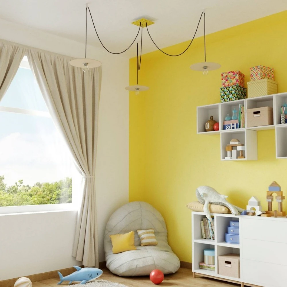 Ροζέτα Rose-One 200mm Τετράγωνη με 3 Τρύπες Σε Διάφορα Σχέδια - Creative Cables